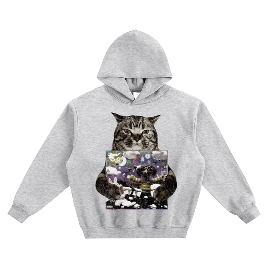 Cat Holding "Losing Myself" Lil Shine Hoodie v2- Gray