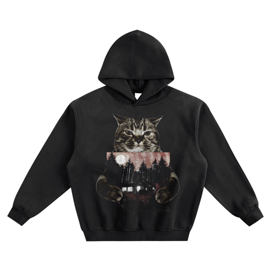 Cat Holding "Know Nothing Else" Izaya Tiji Hoodie v2- Black