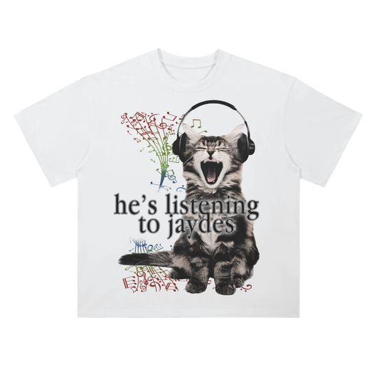 Jaydes Listening Cat Tee
