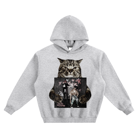 Cat Holding "MOWE" Dc The Don Hoodie v2- Gray