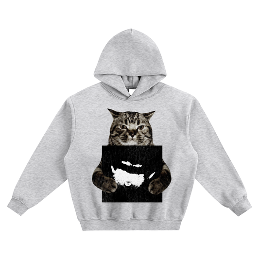 Cat Holding "Teen X" Ken Carson Hoodie v2- Gray