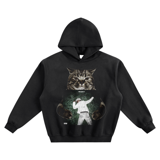 Cat Holding "Project X" Ken Carson Hoodie v2- Black