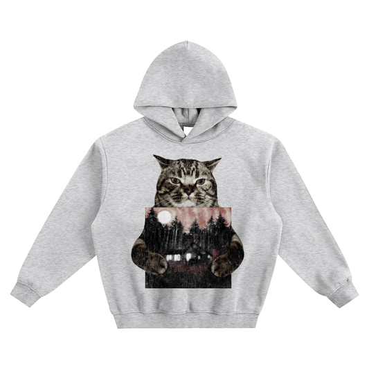 Cat Holding "Know Nothing Else" Izaya Tiji Hoodie v2- Gray