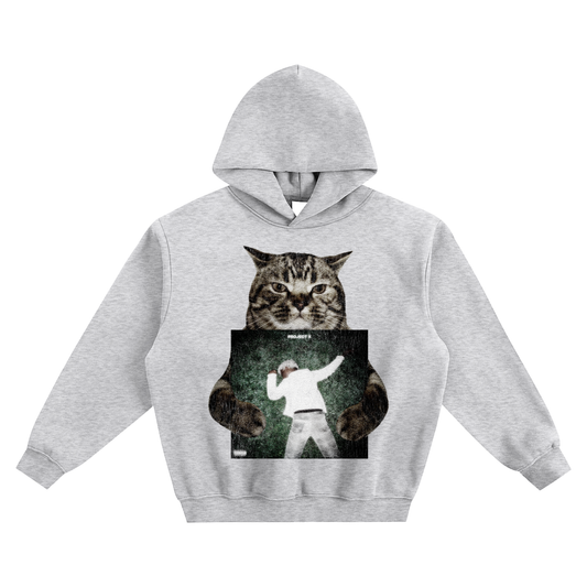 Cat Holding "Project X" Ken Carson Hoodie v2- Gray