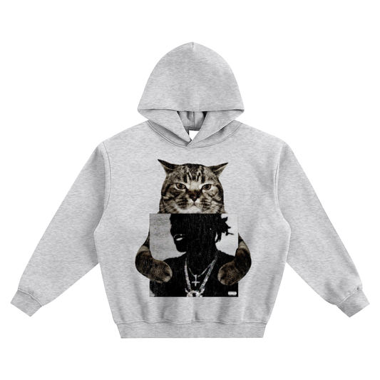 Cat Holding "AGC" Ken Carson Hoodie v2- Gray