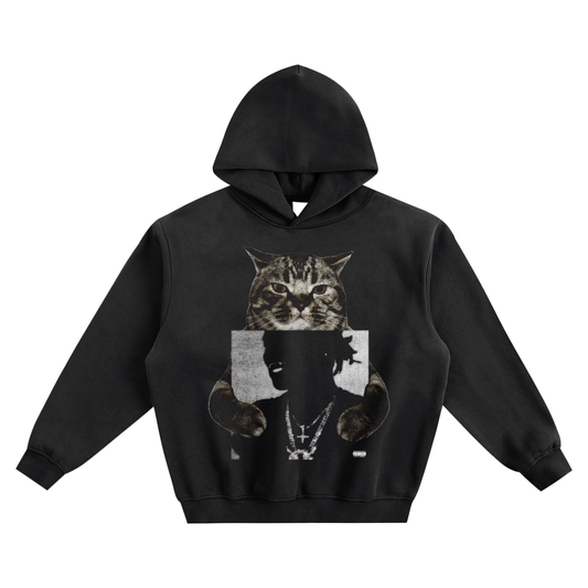Cat Holding "AGC" Ken Carson Hoodie v2- Black