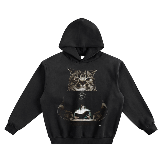 Cat Holding "GC3" Autumn! Hoodie v2- Black