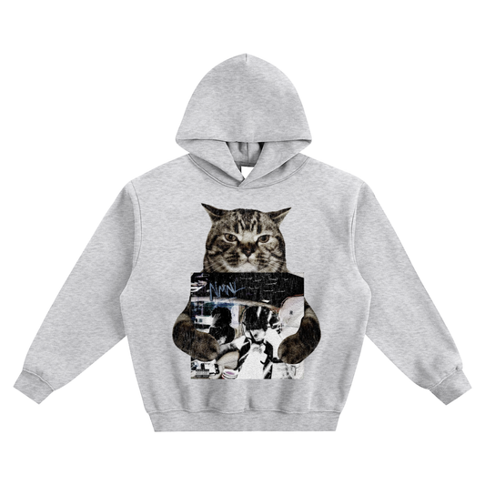 Cat Holding "NMNL" Summrs Hoodie v2- Gray