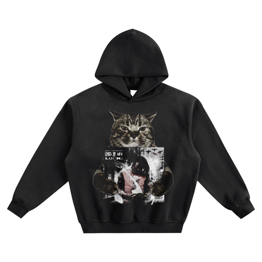 Cat Holding "Days B4 III" Lucki Hoodie v2- Black