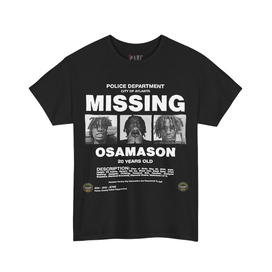 Osamason Missing Tee Black