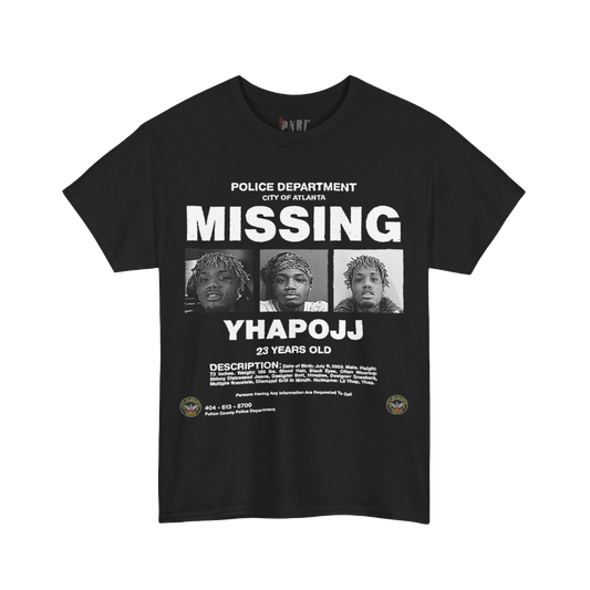 YhappoJJ Missing Tee Black