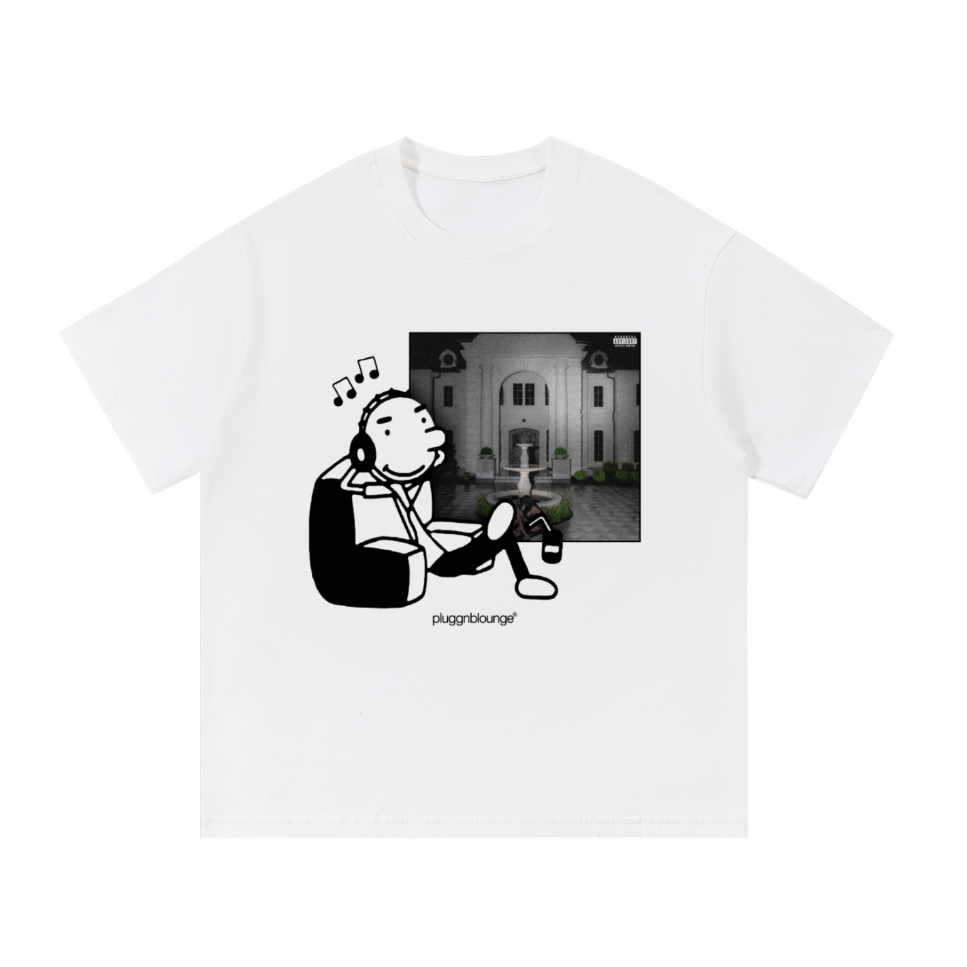 Rodrick Listening To Albums Tee- </3 3 by Destroy Lonely