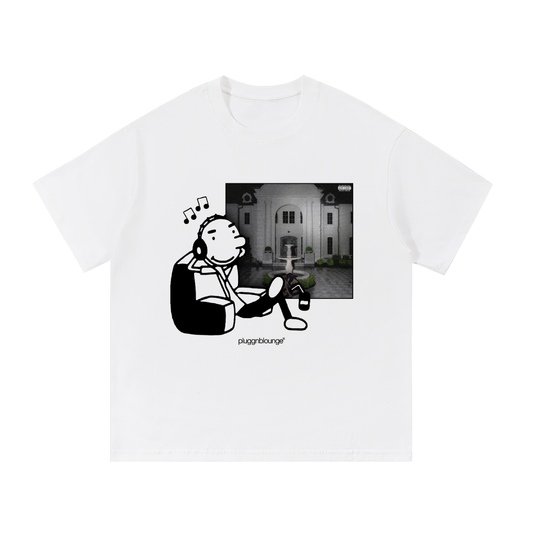 Rodrick Listening To Albums Tee- </3 3 by Destroy Lonely