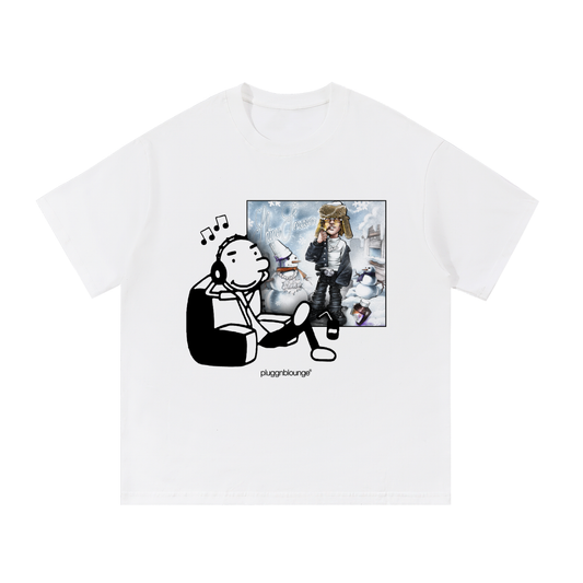 Rodrick Listening To Albums Tee- Shine Forever by Lil Shine