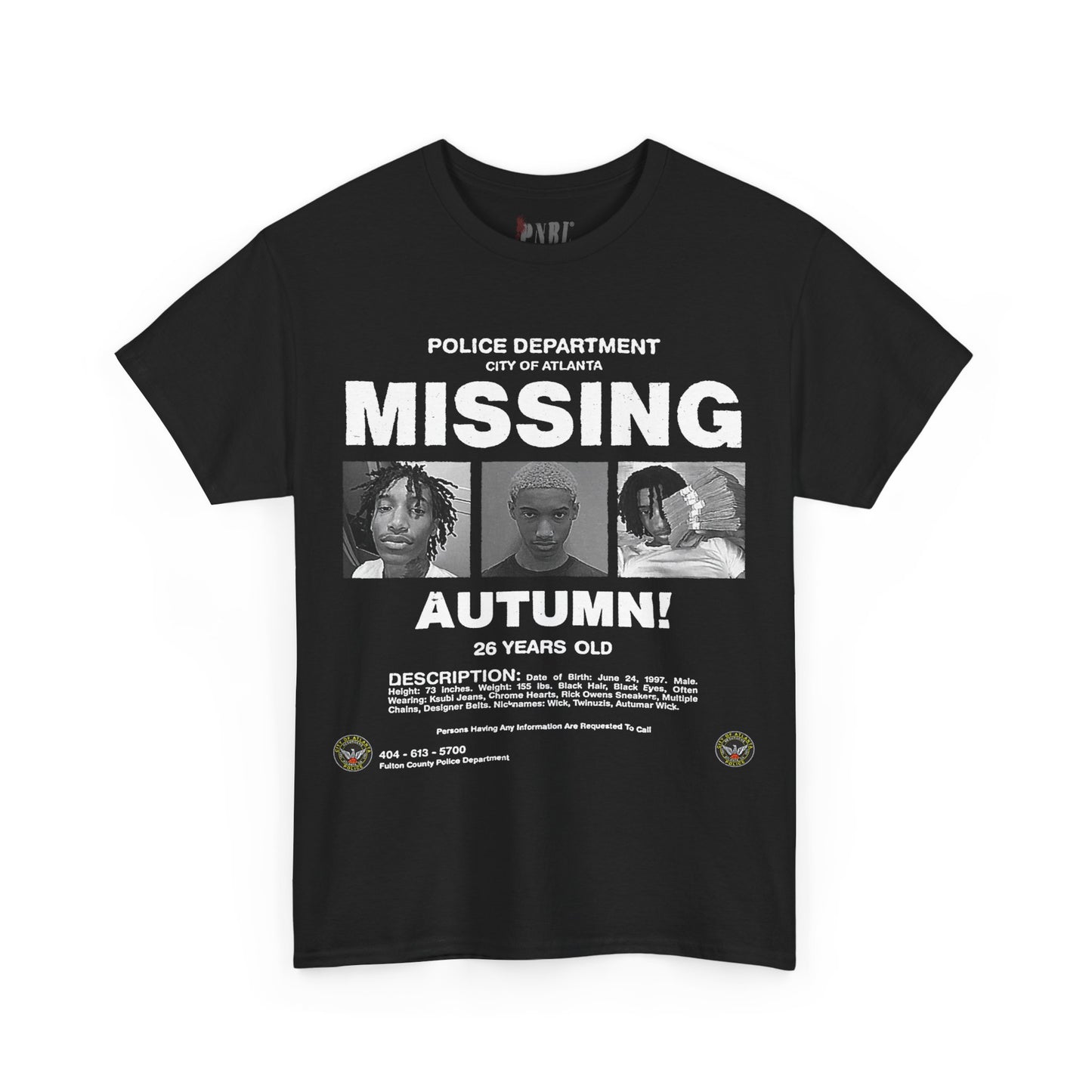 Autumn! Missing Tee Black