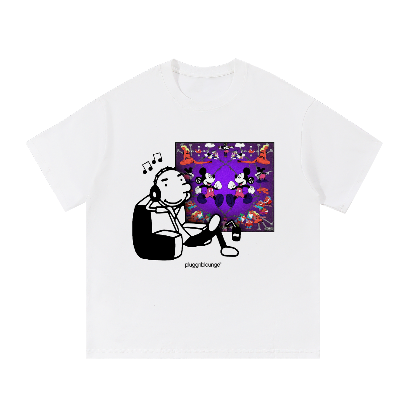 Rodrick Listening To Albums Tee- FOR NOTHING by Nine Vicious