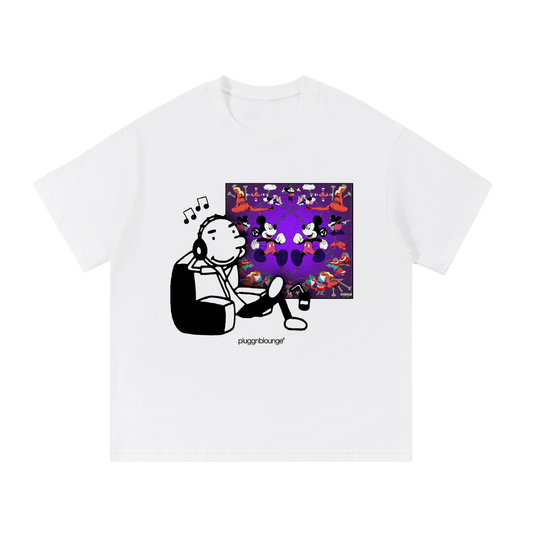 Rodrick Listening To Albums Tee- FOR NOTHING by Nine Vicious
