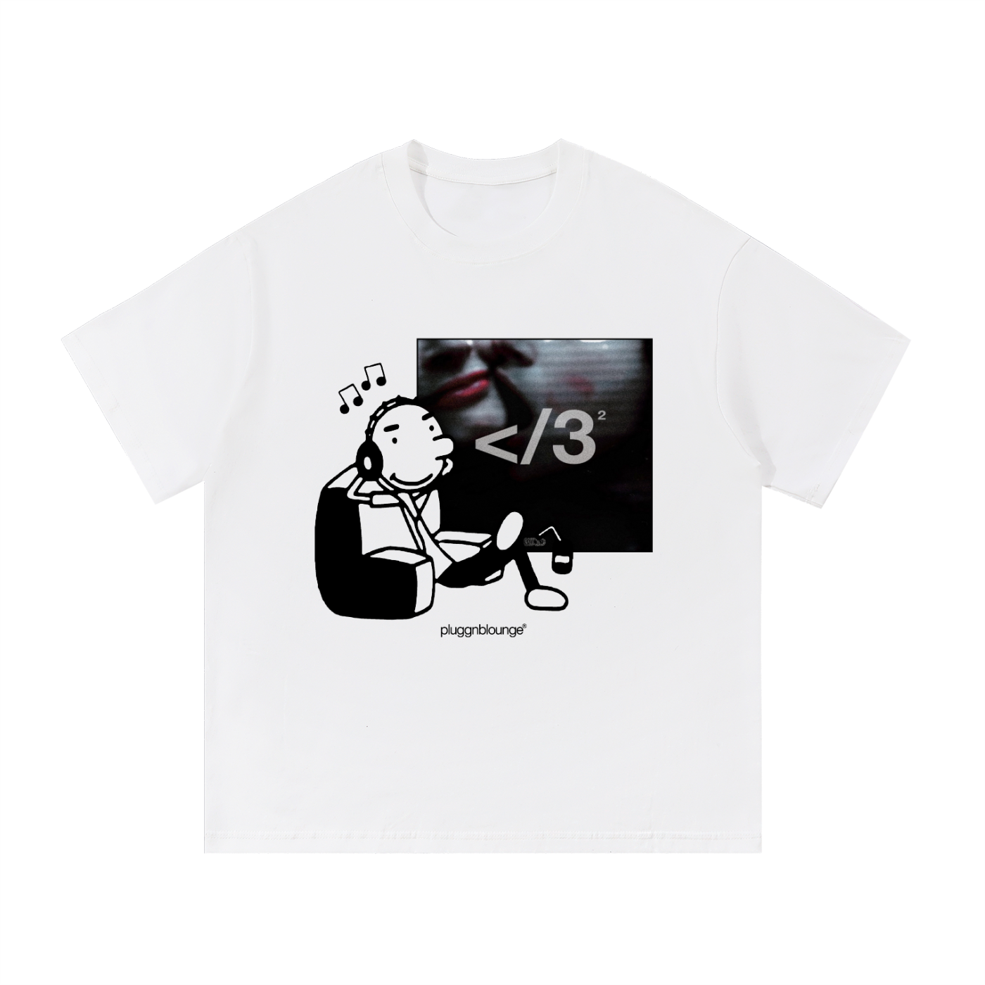 Rodrick Listening To Albums Tee- </3 2 by Destroy Lonely