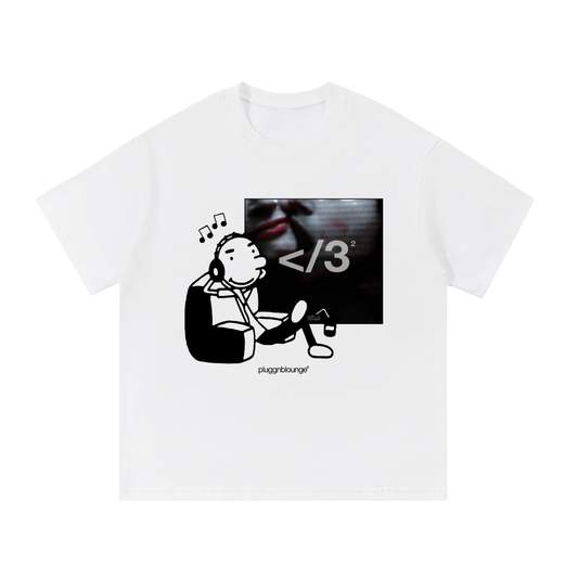 Rodrick Listening To Albums Tee- </3 2 by Destroy Lonely
