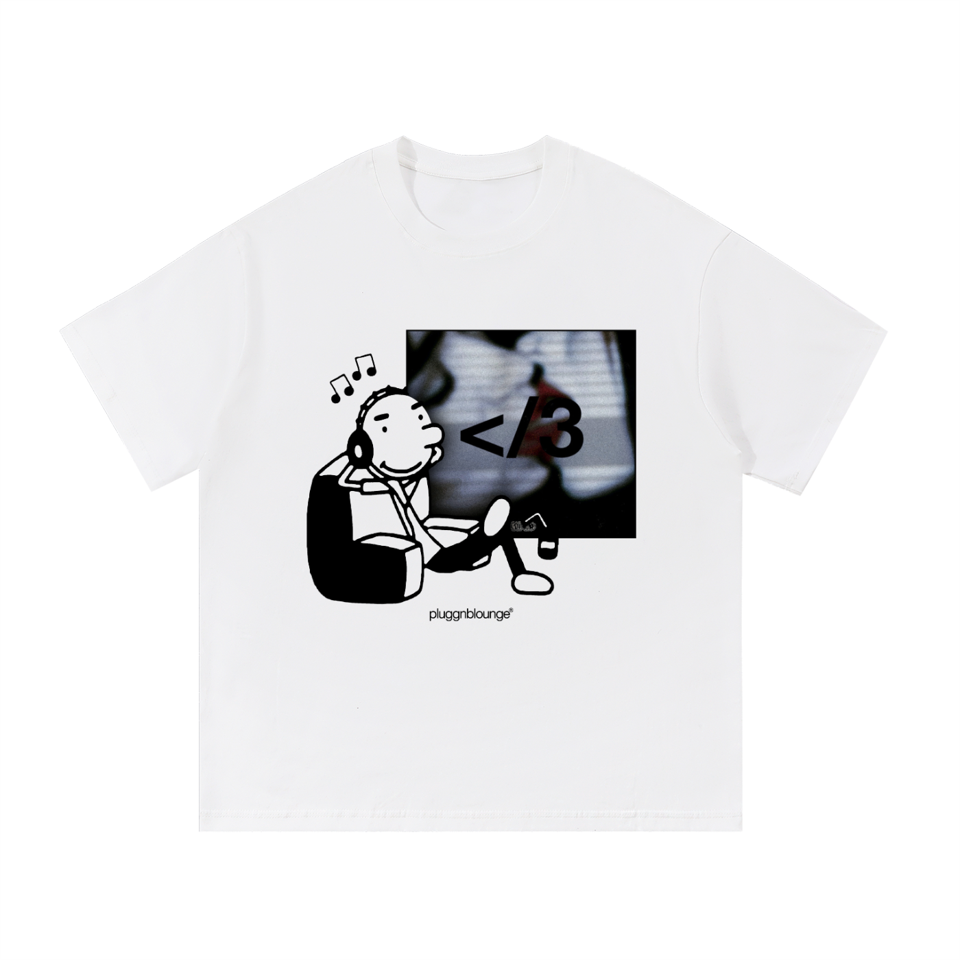 Rodrick Listening To Albums Tee- </3 by Destroy Lonely