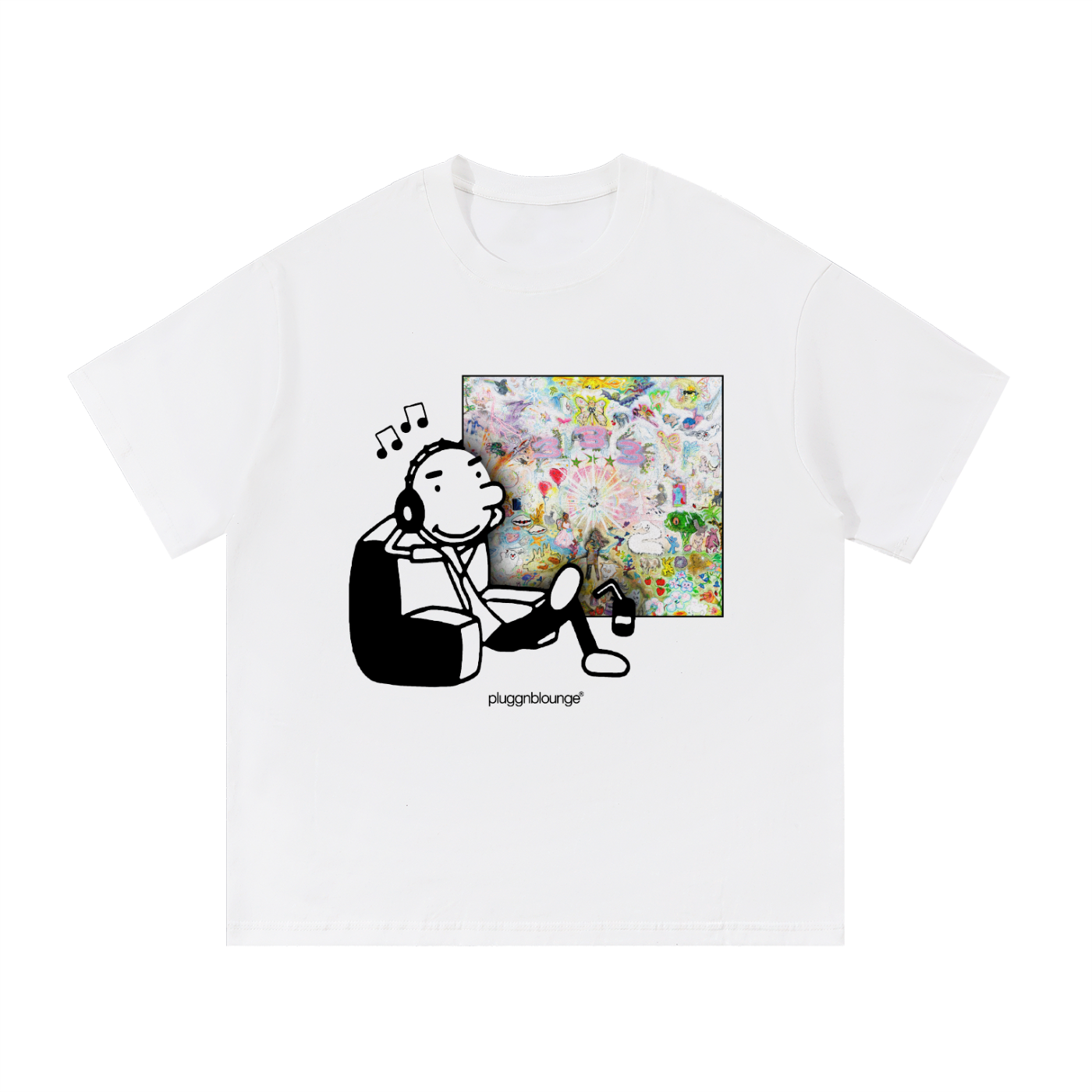 Rodrick Listening To Albums Tee- 333 by Bladee