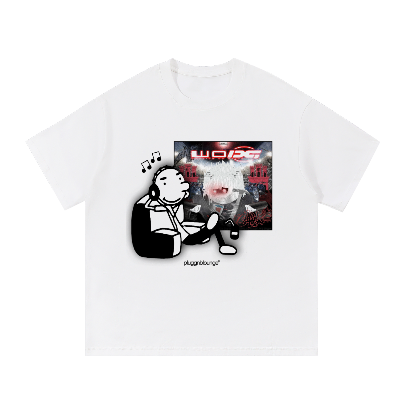 Rodrick Listening To Albums Tee- WOD by Bladee