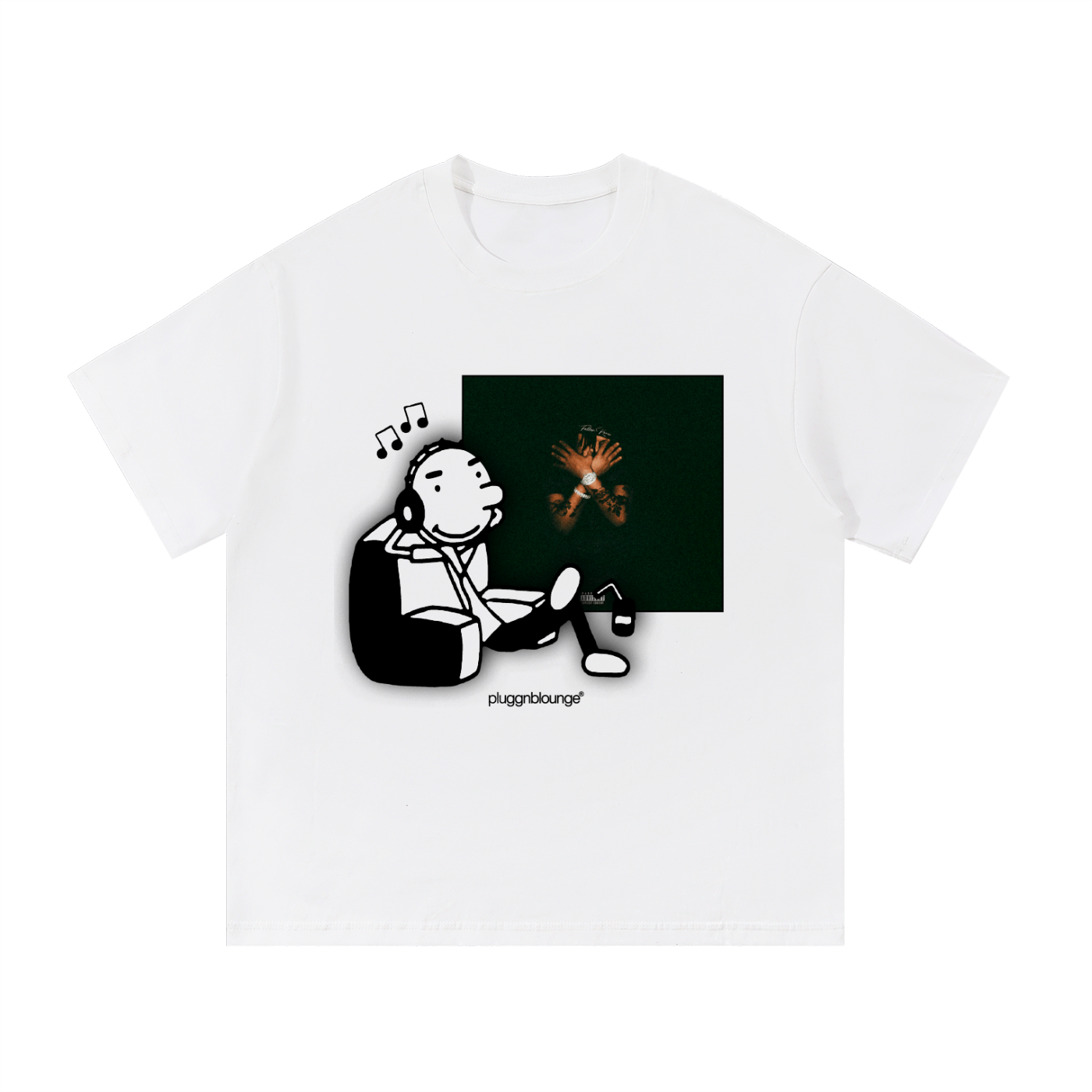 Rodrick Listening To Albums Tee- Fallen Raven by Summrs
