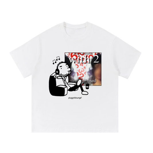 Rodrick Listening To Albums Tee- With 2 by xaviersobased