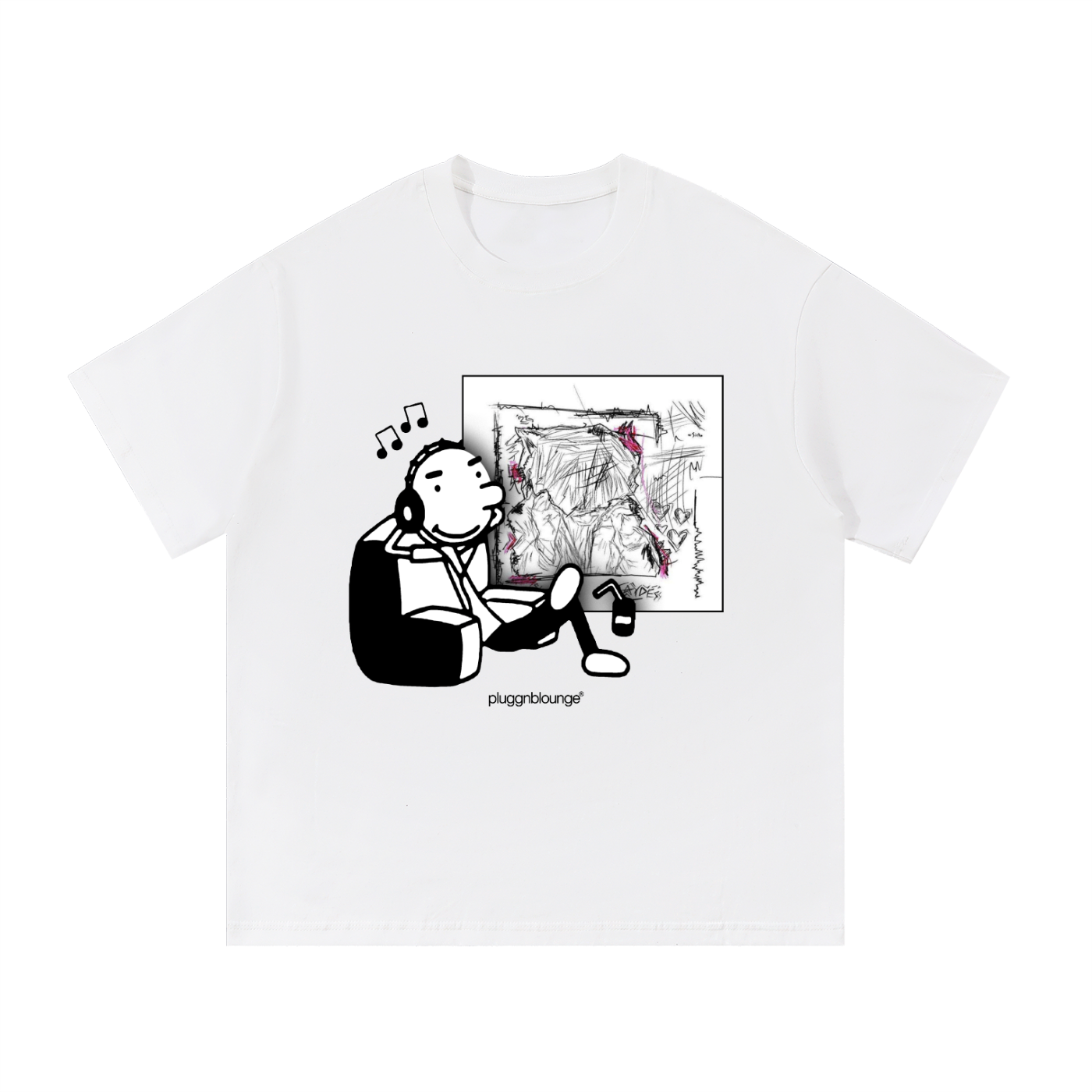 Rodrick Listening To Albums Tee- Heartpacing by Jaydes