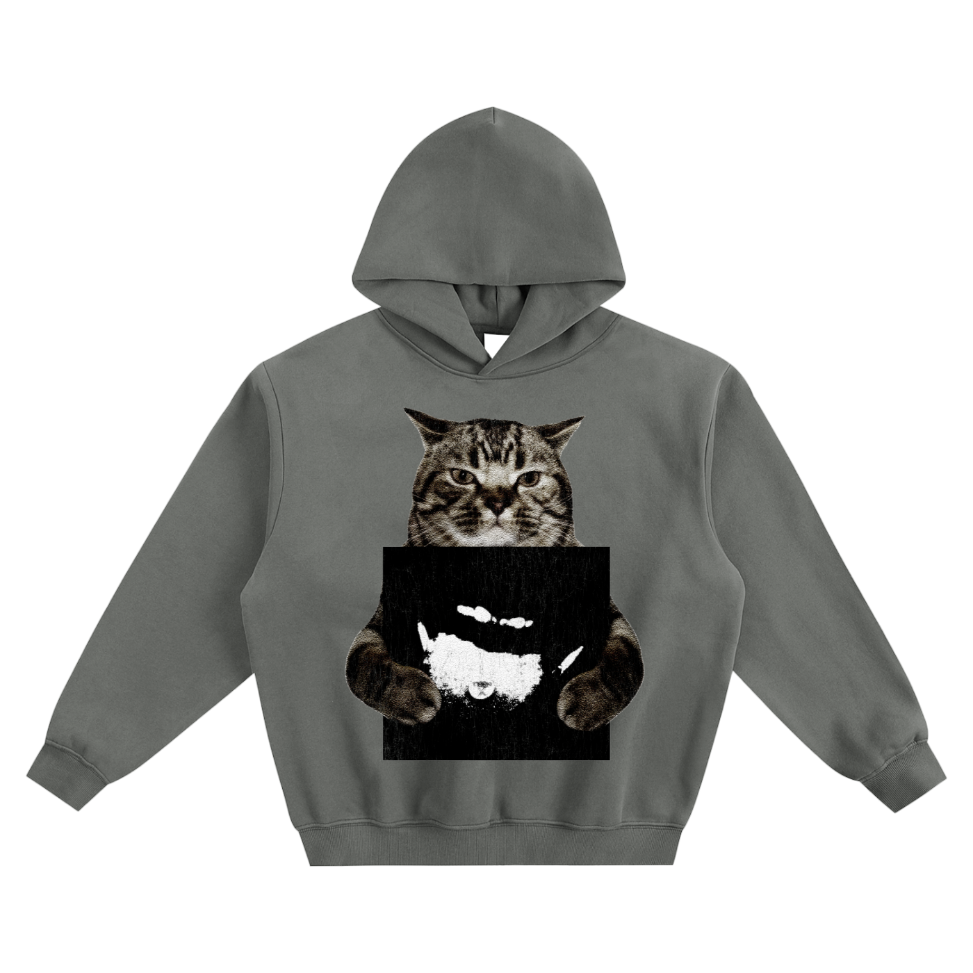 Cat Holding "Teen X" Ken Carson Hoodie v2- Gray