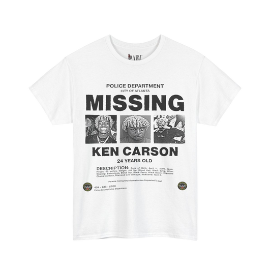 Ken Carson Missing Tee White
