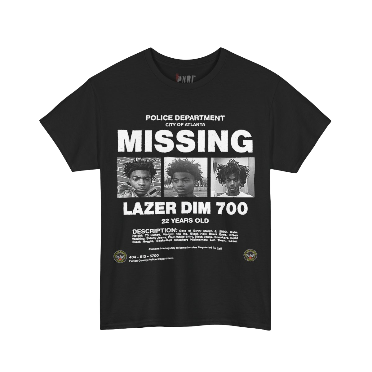 LAZER DIM 700 Missing Tee Black