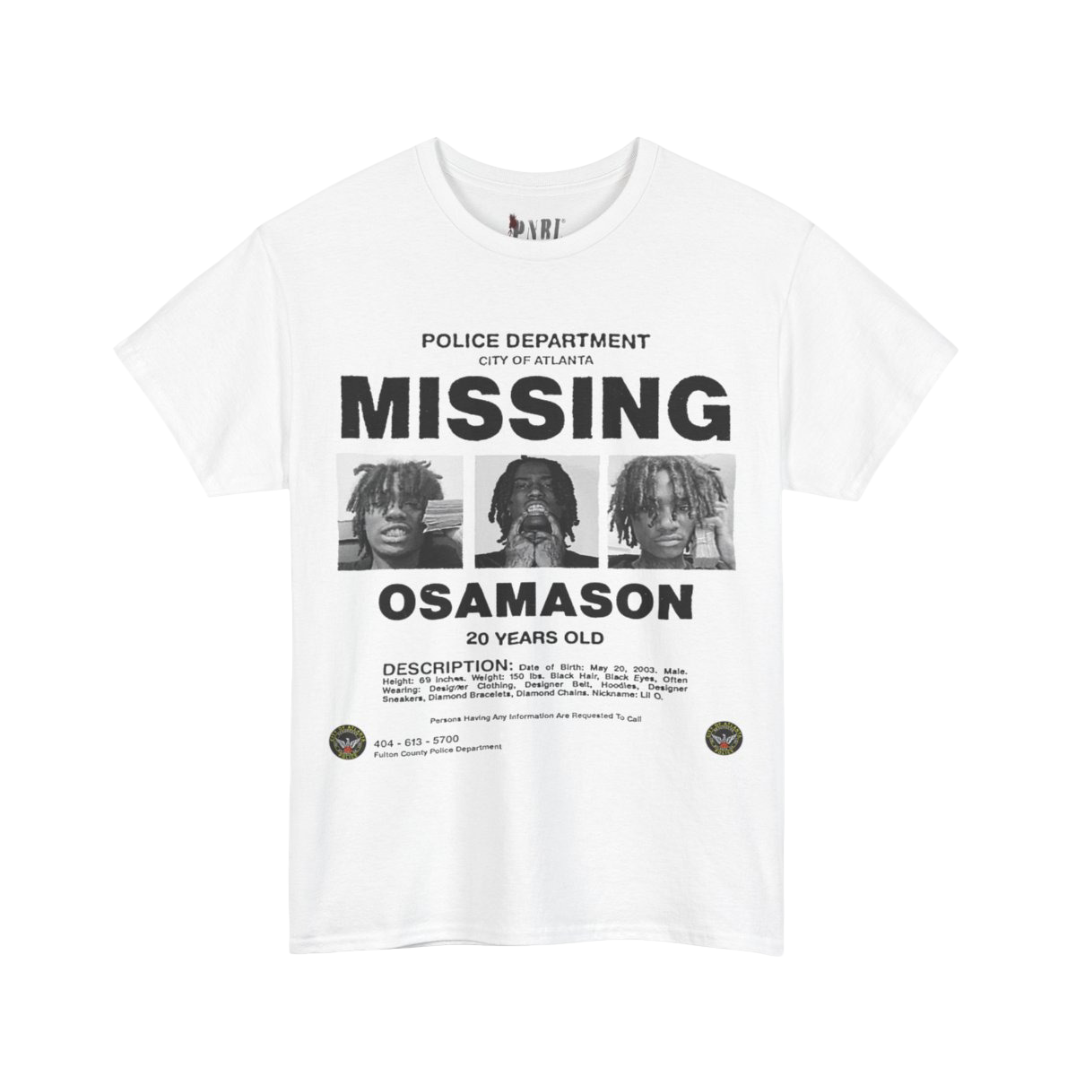 Osamason Missing Tee White – PluggnbLounge