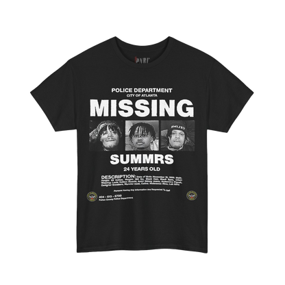 Summrs Missing Tee Black