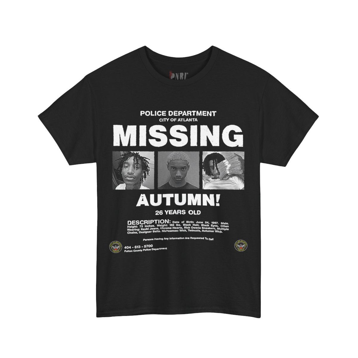 Autumn! Missing Tee Black